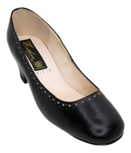 Zapatilla Mujer Piel Cabra Negro Esther - Manolo 181x1/2