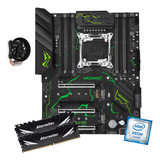 Kit Gamer Placa Mãe Machinist Mr9 Green Xeon E5 2699 V3 64g