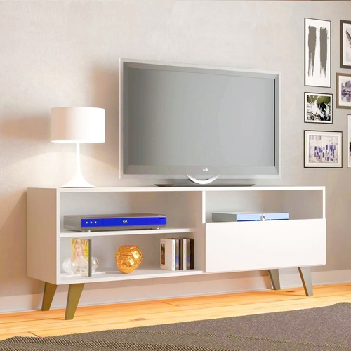 Mueble Mesa Para Tv Vintage Minimalista Modelo Verenna