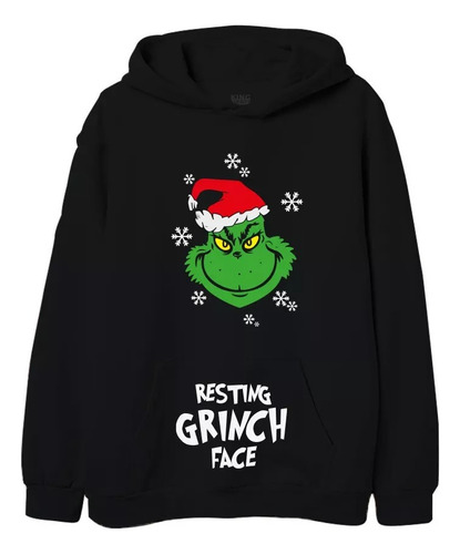 Ugly Sweater Grinch Navideño Resting Face Sudadera Regalo