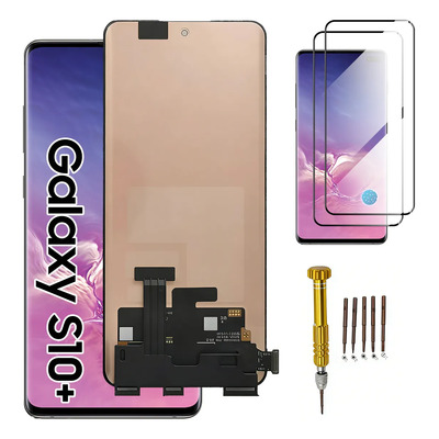 Adecuado Para Samsung Galaxy S10+: Pantalla Lcd+2 Películas