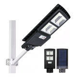 Kit 5 Luminária Refletor Publica Poste Solar 100w Sensor 