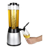 Dispensador De Cerveza Con Torre, 2.5l Con Luces Led Y Tubo 