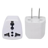 1 Plug Adaptador Tomada Eua Us Brasil Br Pino Chato Viagem