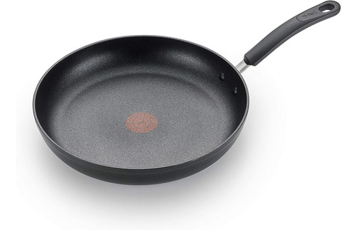 T-fal Nonstick Skillet, 10.5'', Titanium, Black