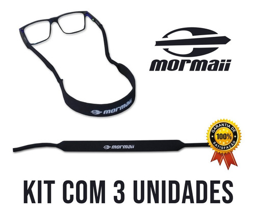 Kit C/3 Cordão Mormaii Neoprene Para Óculos Jet Ski Lancha