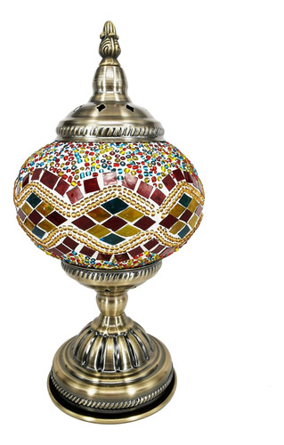 A Lámpara De Mosaico Turco Hecha Marroquí De Noche