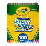 Plumones Crayola Super Tips Lettering Lavable 100 Unidades