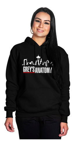 Blusa De Moletom  Greys Anatomy Série Agasalho Casaco Frio