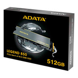 Ssd Legend 850 512gb M.2 2280 Nvme Pcie 4.0 - Adata