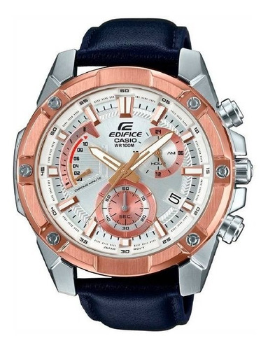 Reloj Casio Edifice Efr-559bgl Crono Cuero 100% Original