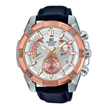 Reloj Casio Edifice Efr-559bgl Crono Cuero 100% Original