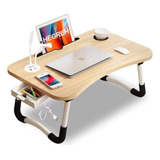 Mesa Plegable Portátil De Madera Con Asa Para Laptop