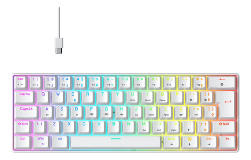 Teclado Mecânico Gamer Hyrax Thunder Switch Huano Rgb Abnt2