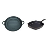 Set Sarten Grill + Olla Con Asas En Loderaggio