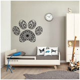 Vinilos Decorativos Vinil Pared Huella De Perro Mandala