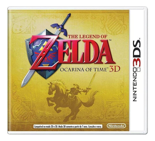 Jogo The Legend Of Zelda: Ocarina Of Time 3d Lacrado - 3ds