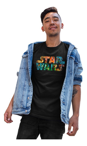 Playera Estampada Logo Star Wars 