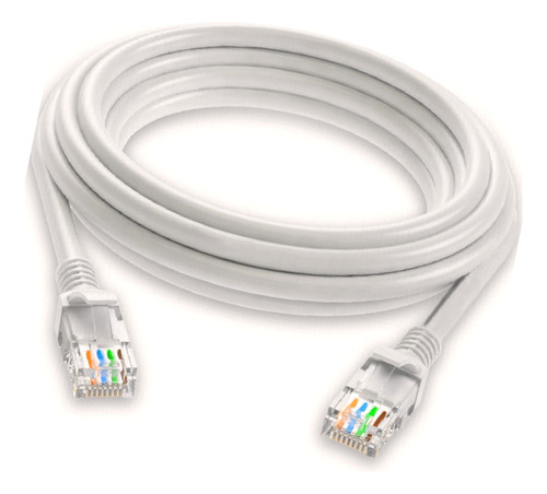 Cable De Red Ethernet Utp P/ Interior Cat6e Rj45 20m Blanco