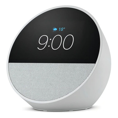 Amazon Echo Spot Bocina Inteligente Pantalla Con Reloj White Color Blanco | Envío gratis