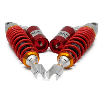 Par De Amortiguadores Trasero Gas Rojo Universal Para Motos