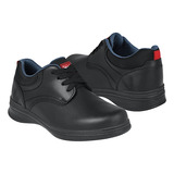 Zapatos Escolares Niño Vavito V9401 Piel Negro 18-21