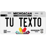 Placas Para Auto Personalizadas Michoacan