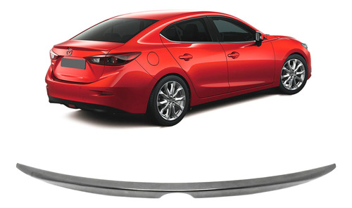 Spoiler Aleron Flush Mazda 3 Sedan 2014 - 2016 100% Plastico