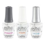 Set De Pulido Gelish Gel Led Fundacion Base Coat + Parte Sup