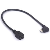 Extensor De Cable Micro Usb A Mini Usb Hembra En Ángulo Rect