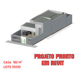 Casa Caixote Médio Padrão Editável  Em Revit 