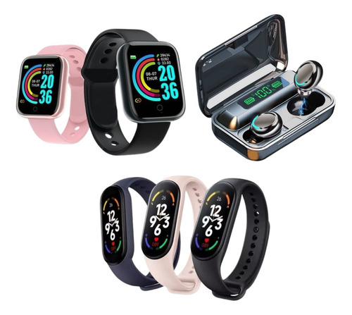 Smartwatch D20 + Auriculares F9 + Smartwatch Súper Combo!