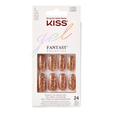 Uñas Kiss Glue-on Gel Fantasy Nails Originales Instantáneas