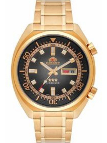 Relógio Orient Automático Dourado Masculino King Diver 