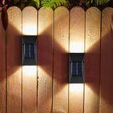 Luces Solares De Pared Brillantes Para Jardín Exterior