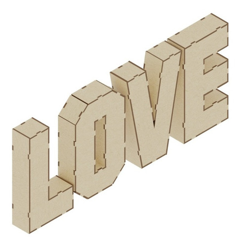 Letras Love 3d Para Mesa De Dulces Boda 20cm Art602