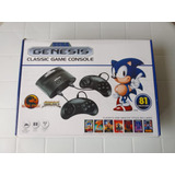 Console Sega Genesis Classic Com 81 Jogos - Completo