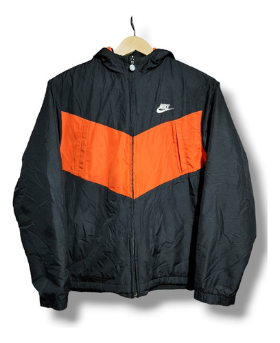 Campera Nike Negra Con Polar De Hombre