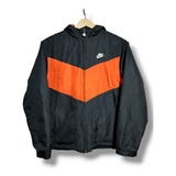 Campera Nike Negra Con Polar De Hombre