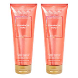 Bath And Body Works 2 Pack Champagne Toast Ultra Shea Crema.