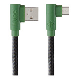 Cable Micro Usb Sustentable Hune Hiedra Carga Rápida Y Datos Color Bosque