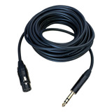 Cable Para Micrófono Plug A Xlr Hembra Balanceado 10 Metros