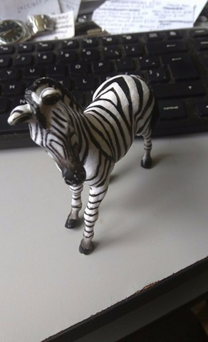 2010 Papo Zebra Figure 10cms