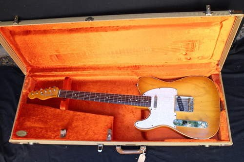 Guitarra Zurda Mjt Usa Telecaster 62 Relic Honey Sunburst