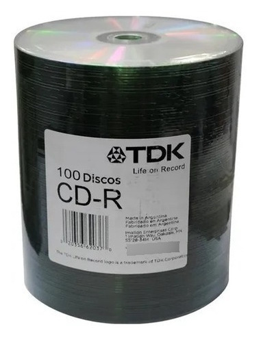 Cd Tdk Imprimible  X 100u 700mb - X Mercadoenvios Fac A