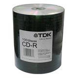 Cd Tdk Printable  X 100u 700mb 80 Min-mercadoenvios