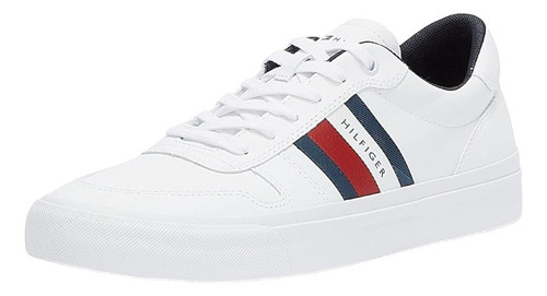 Tenis Casual De Piel Tommy Hilfiger Leon De Hombre Original