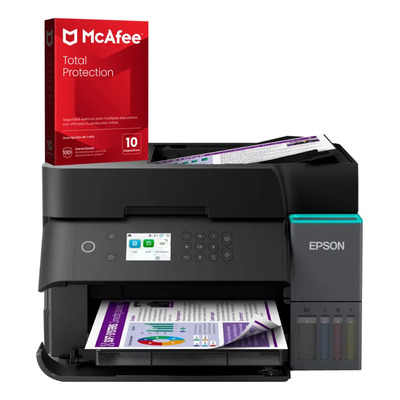 Kit Multifuncional Epson L6370 Ecotank Wifi + Antivirus Negro | Meses sin interés
