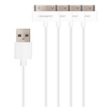 30pin Cable Mfi iPod iPhone 4s, Color Blanco, 8 Inch