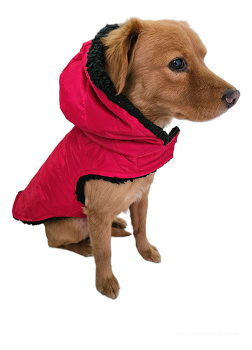 Chamarra Rompevientos Mascota Perro/gato/ Impermeable Roja